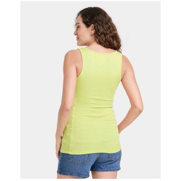 Isabel Maternity Tank Top Green - Picture 2 of 10